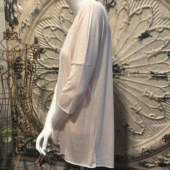 Champagne vneck blouse by Nostalgia - Picture 6 of 12